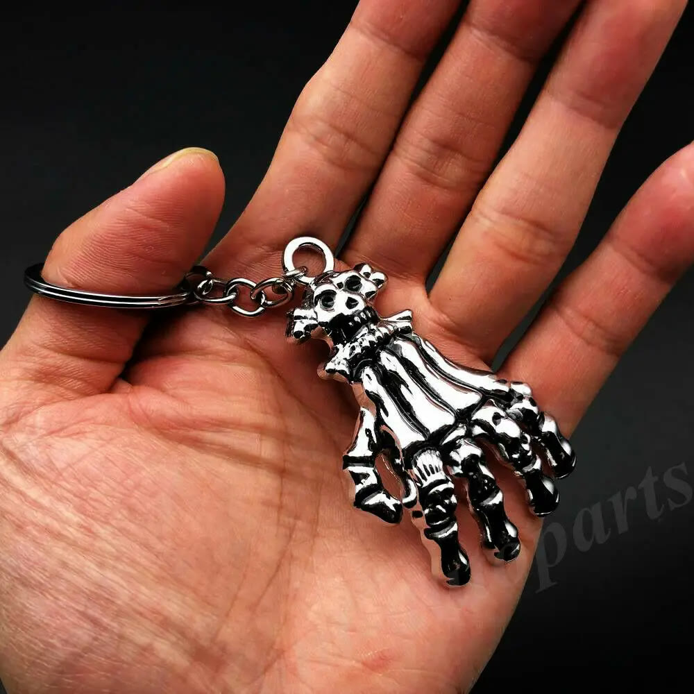 WorldNorse Totenkopf Geisterkopf Totenkopf Klaue Hand Schlüsselanhänger - Schlüsselanhänger - image 0