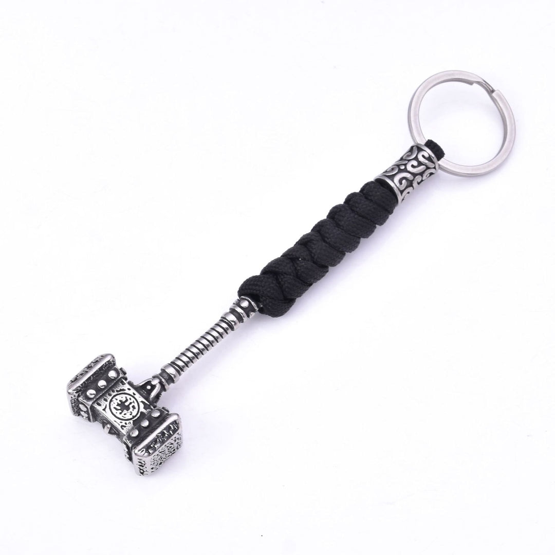 WorldNorse Vikings Thors Hammer Survival-Seil Schlüsselanhänger