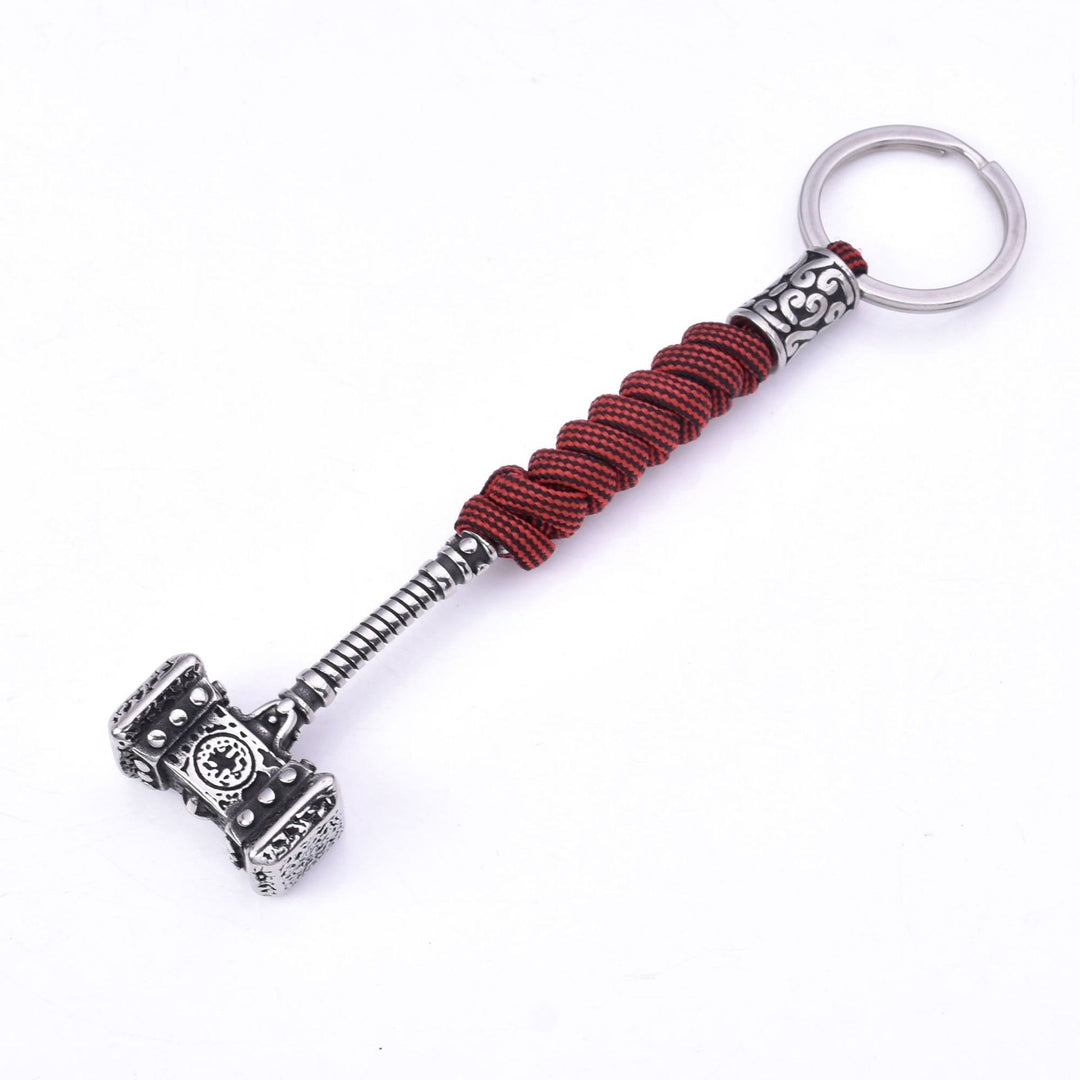 WorldNorse Vikings Thors Hammer Survival-Seil Schlüsselanhänger