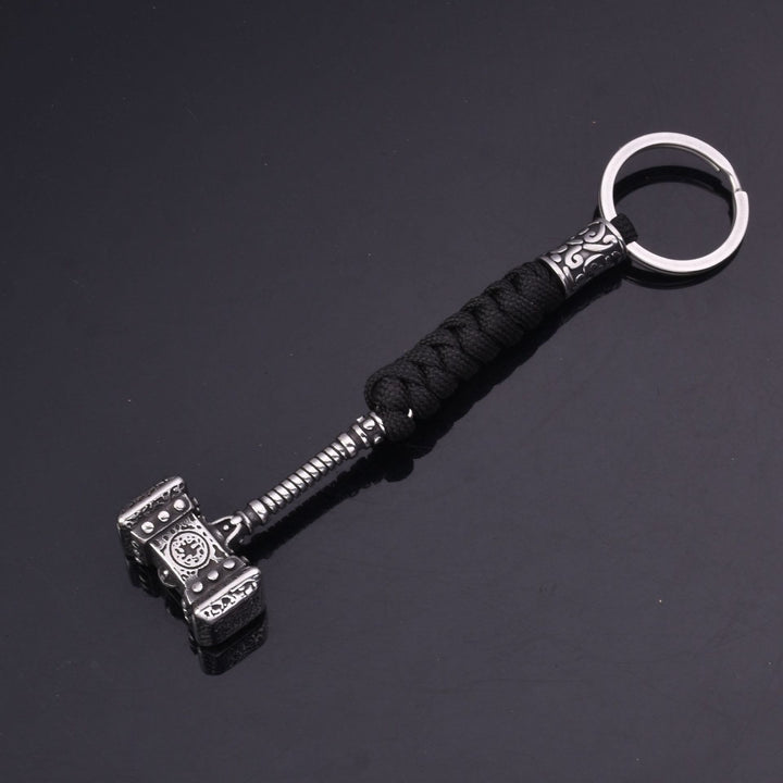 WorldNorse Vikings Thors Hammer Survival-Seil Schlüsselanhänger