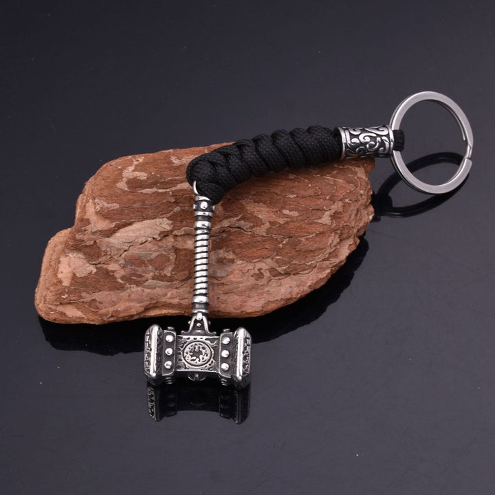WorldNorse Vikings Thors Hammer Survival-Seil Schlüsselanhänger