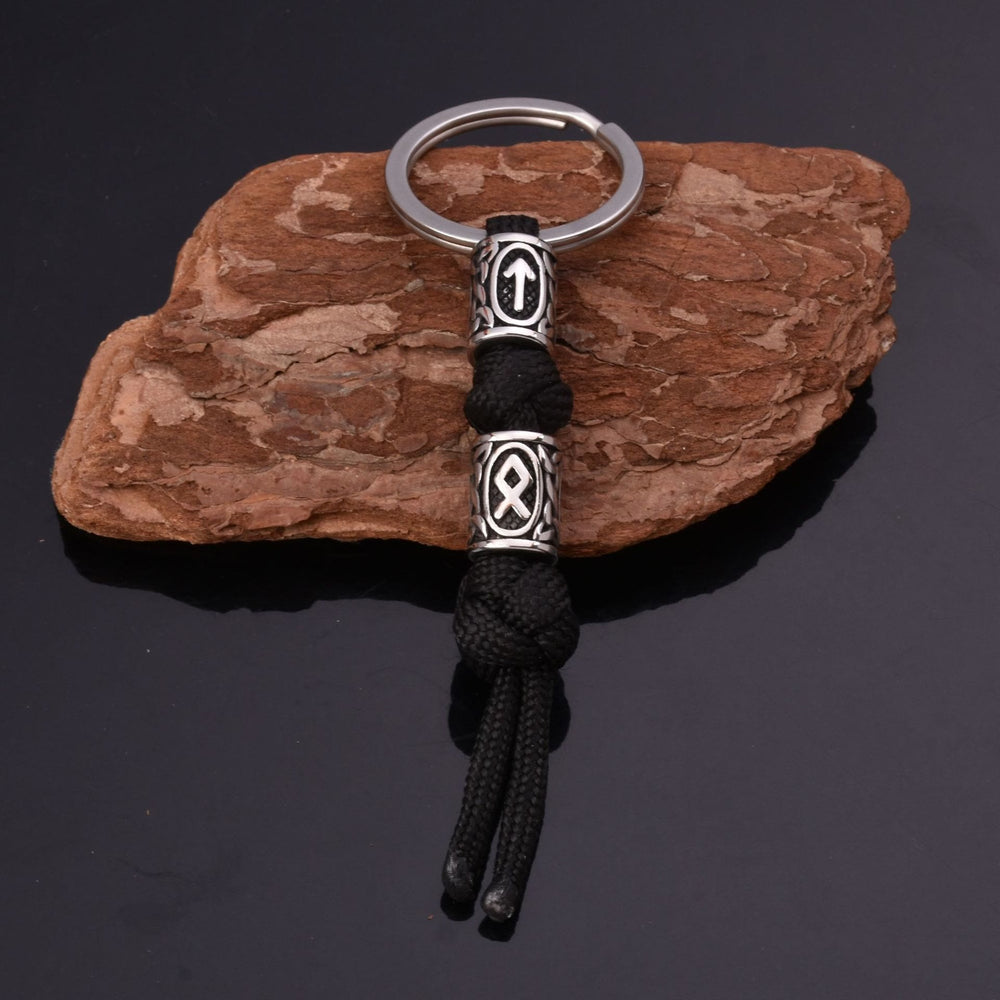 WorldNorse Viking Rune Perlen Fallschirmseil Schlüsselanhänger - image 1