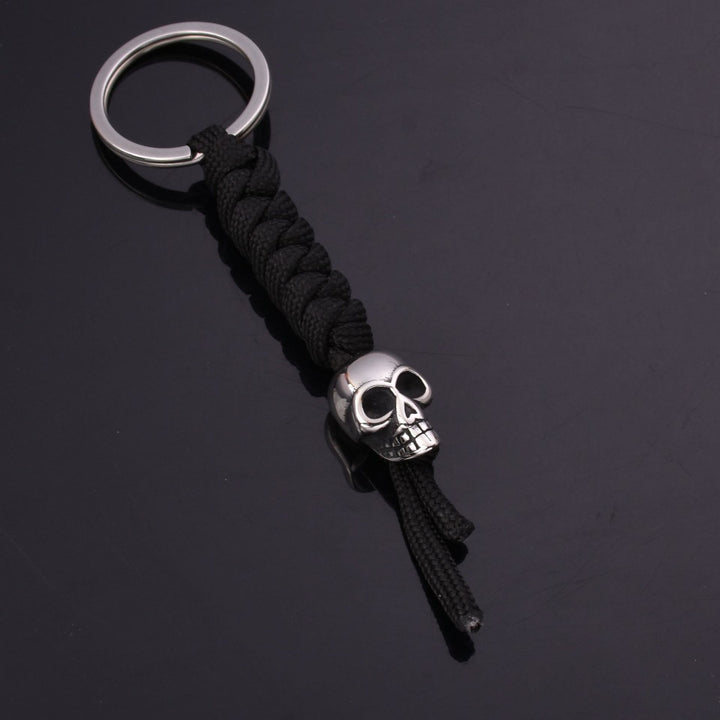 WorldNorse Totenkopf Fallschirmseil Schlüsselanhänger - Silber - image 3