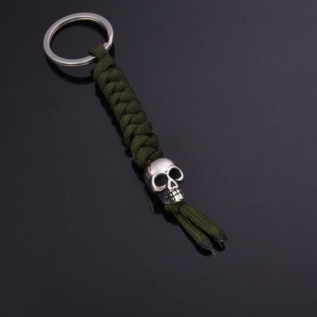 WorldNorse Totenkopf Fallschirmseil Schlüsselanhänger - Grün - image 9