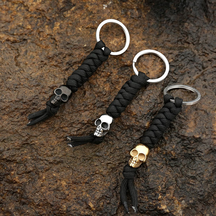 WorldNorse Totenkopf Fallschirmseil Schlüsselanhänger - image 0