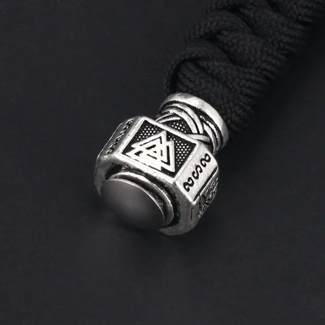 WorldNorse Valknut Hammer Schlüsselanhänger