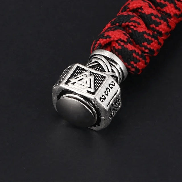 WorldNorse Valknut Hammer Schlüsselanhänger