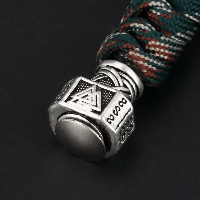 WorldNorse Valknut Hammer Schlüsselanhänger