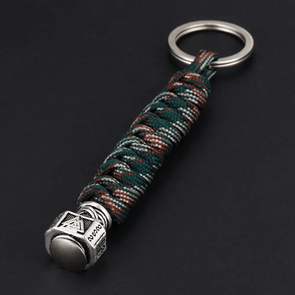 WorldNorse Valknut Hammer Schlüsselanhänger
