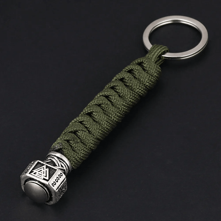 WorldNorse Valknut Hammer Schlüsselanhänger