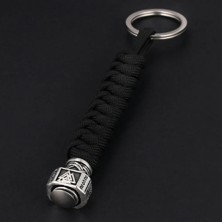 WorldNorse Valknut Hammer Schlüsselanhänger