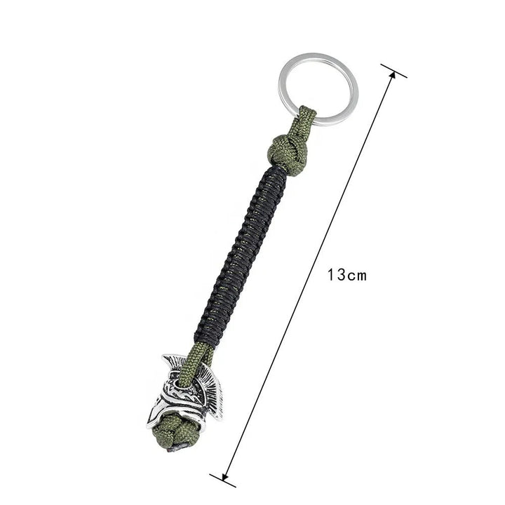 WorldNorse Spartan Warrior Paracord Seil Schlüsselanhänger