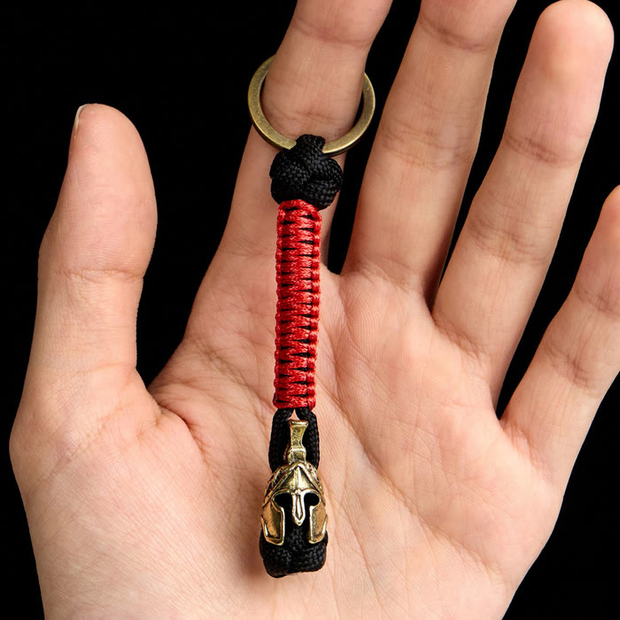 WorldNorse Spartan Warrior Paracord Seil Schlüsselanhänger