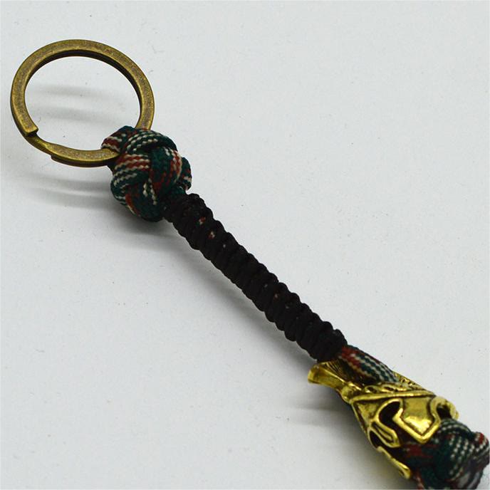 WorldNorse Spartan Warrior Paracord Seil Schlüsselanhänger
