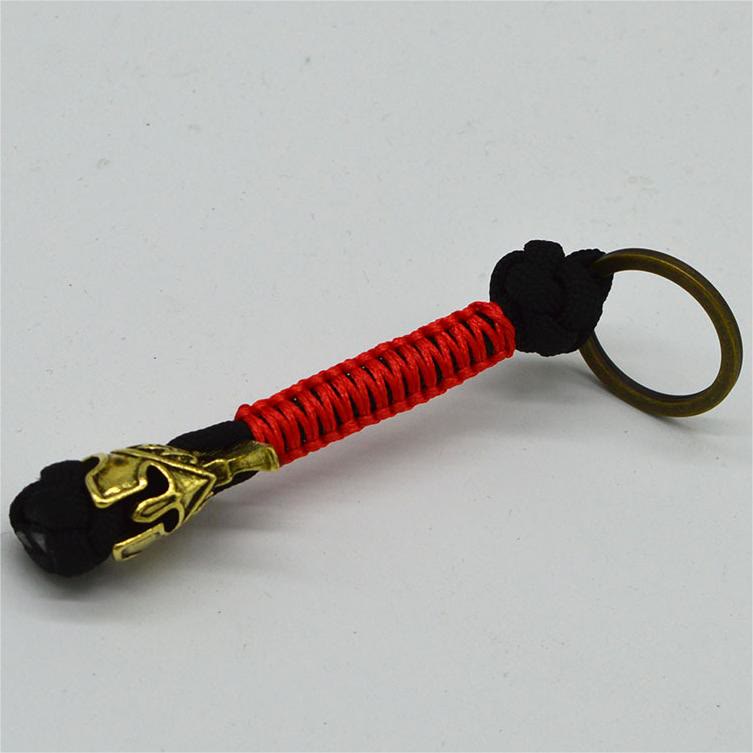 WorldNorse Spartan Warrior Paracord Seil Schlüsselanhänger
