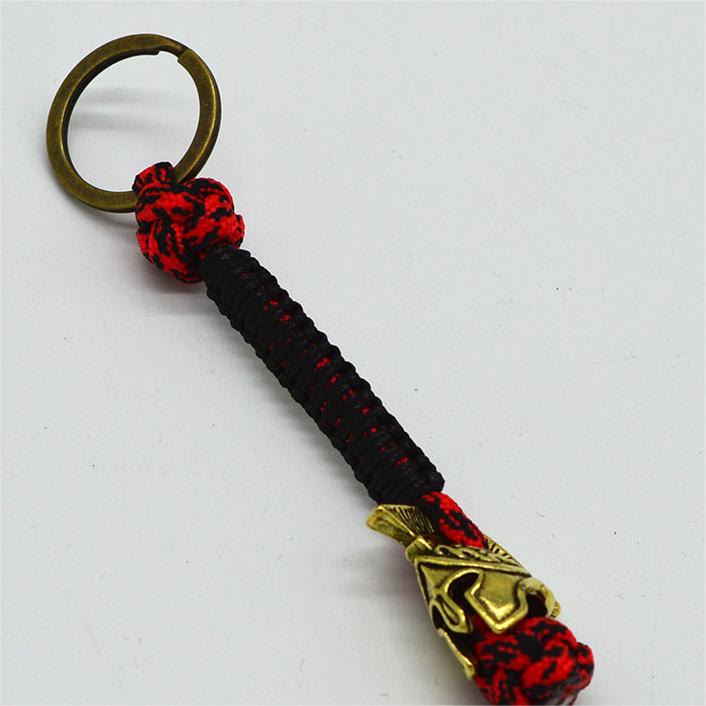 WorldNorse Spartan Warrior Paracord Seil Schlüsselanhänger