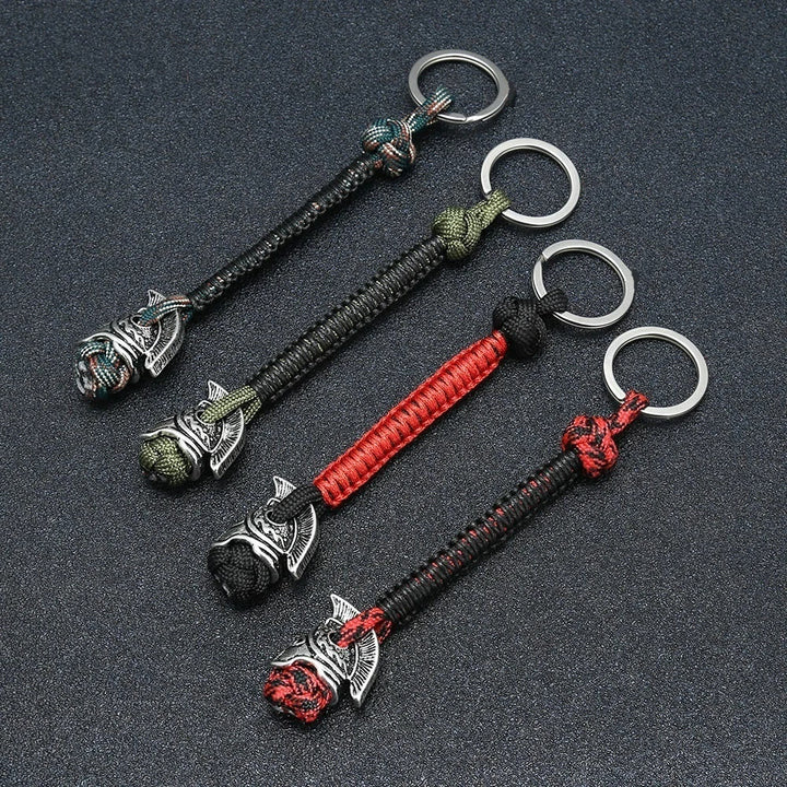 WorldNorse Spartan Warrior Paracord Seil Schlüsselanhänger