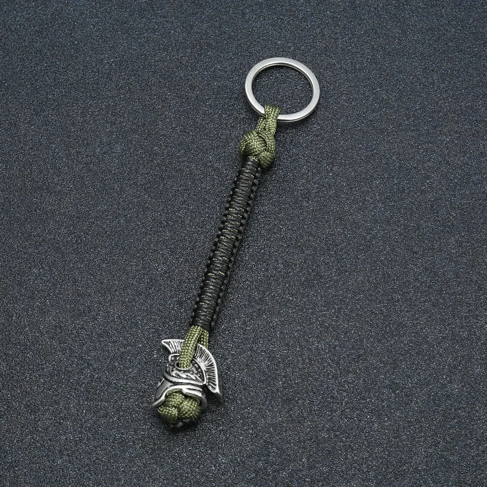 WorldNorse Spartan Warrior Paracord Seil Schlüsselanhänger