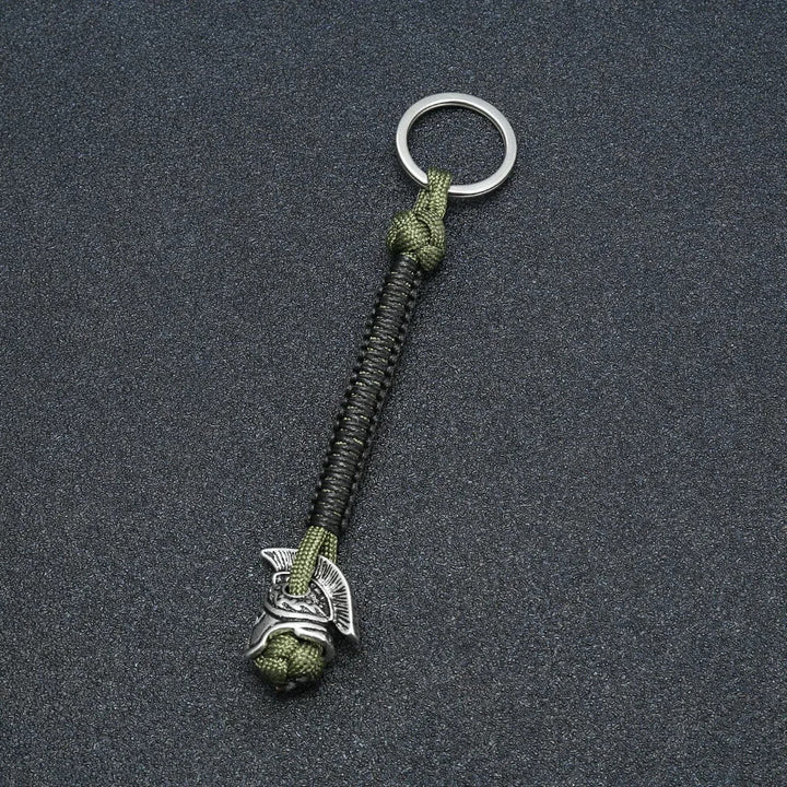 WorldNorse Spartan Warrior Paracord Seil Schlüsselanhänger