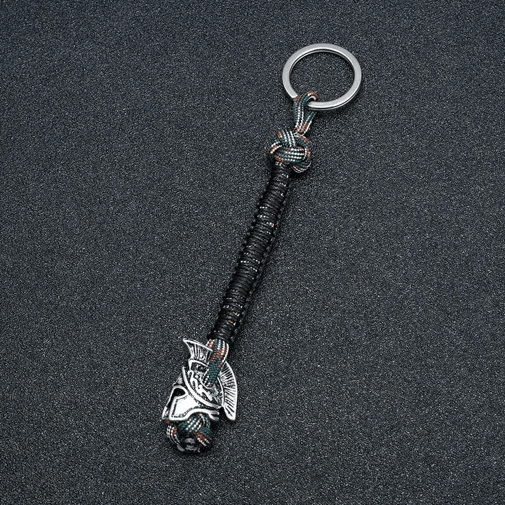 WorldNorse Spartan Warrior Paracord Seil Schlüsselanhänger