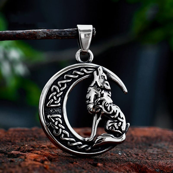 WorldNorse Wolf -Halbmond-Halskette