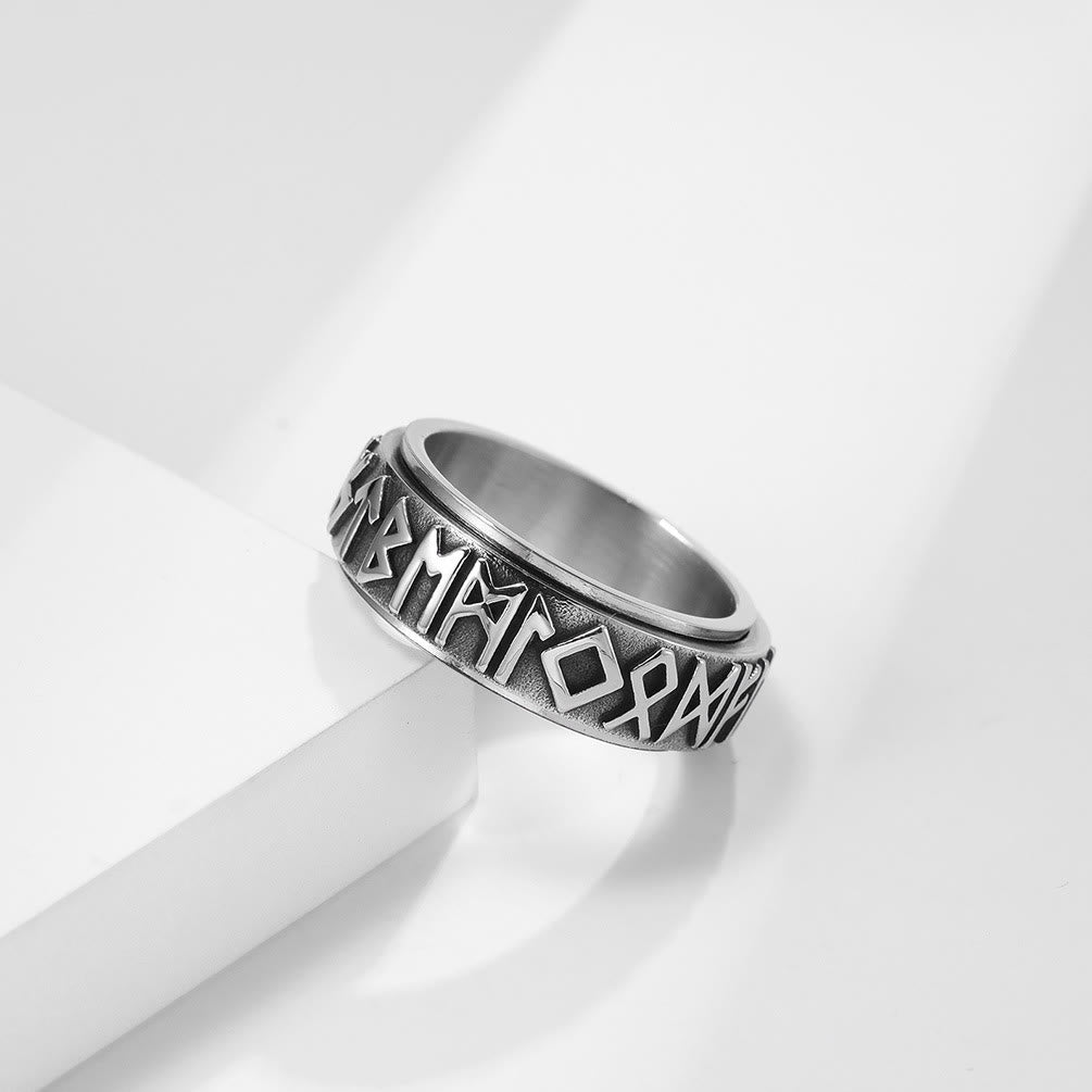 WorldNordischer Wikinger-Runenring für Herren