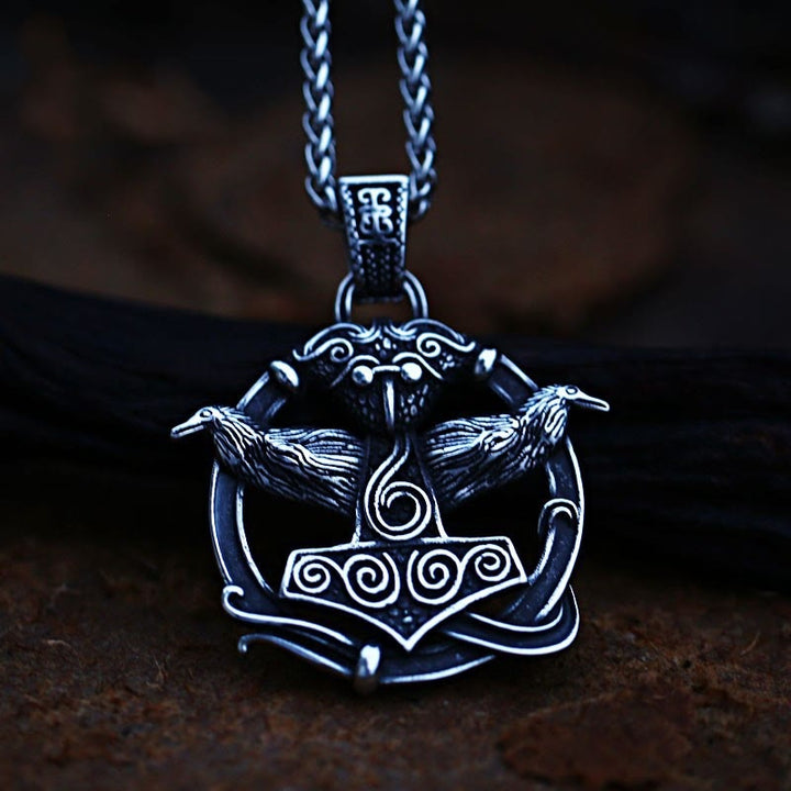 WorldNorse Thors Hammer Seitliche Raven