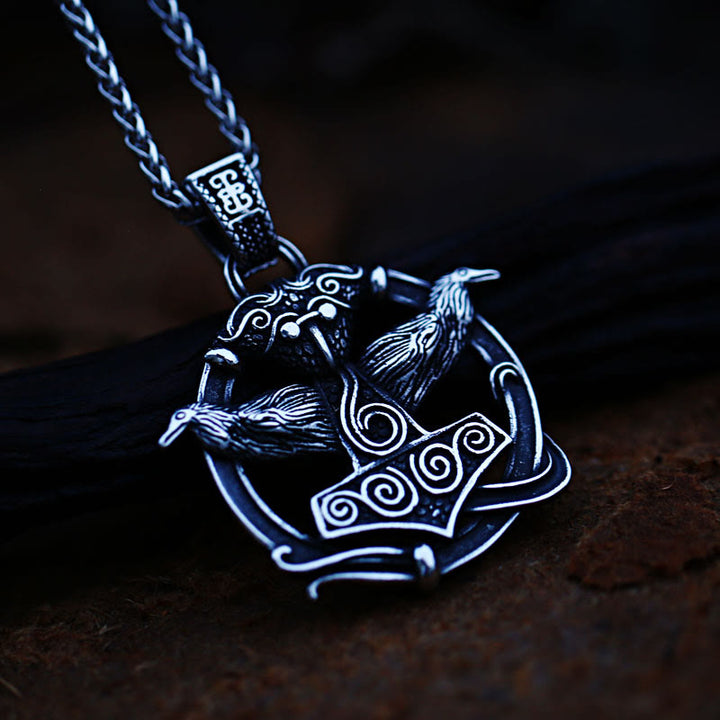 WorldNorse Thors Hammer Seitliche Raven