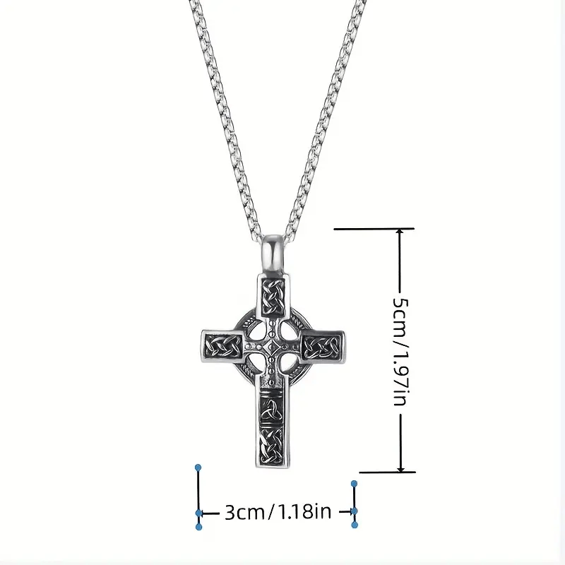 WorldNorse Keltischer Knoten Triquetra Kreuz Halskette