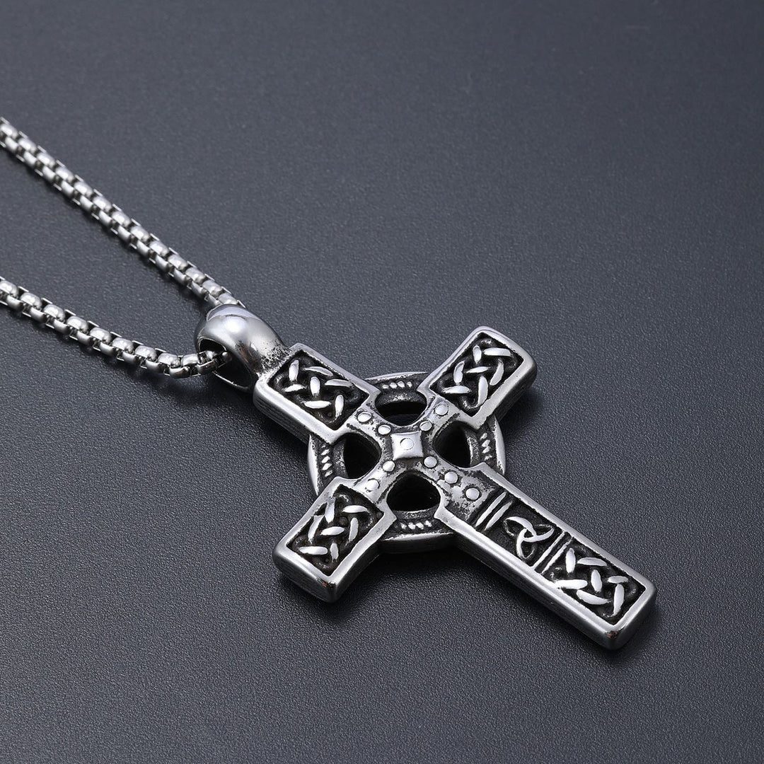 WorldNorse Keltischer Knoten Triquetra Kreuz Halskette