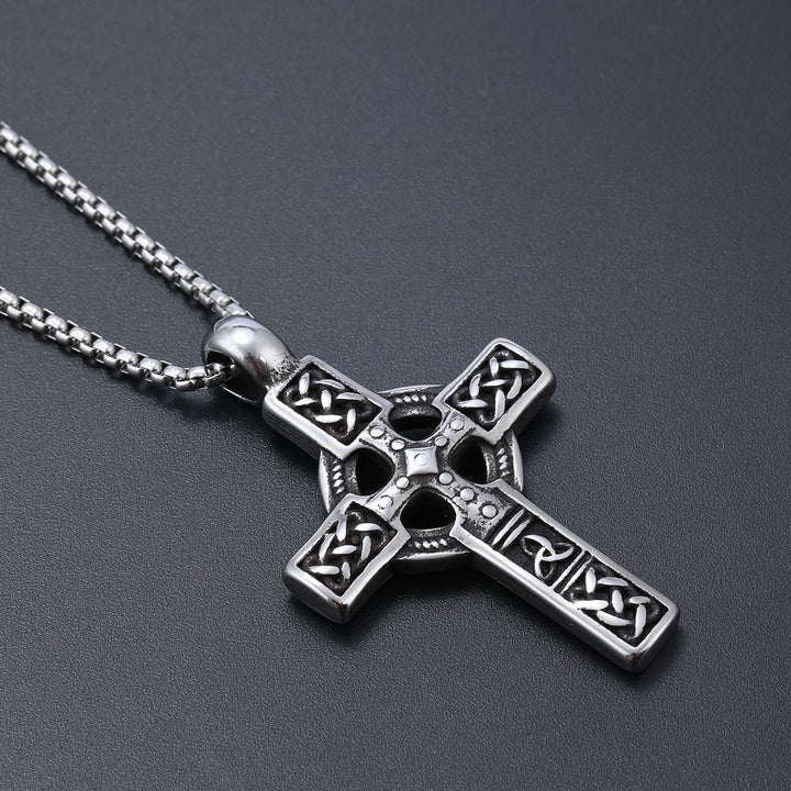 WorldNorse Keltischer Knoten Triquetra Kreuz Halskette