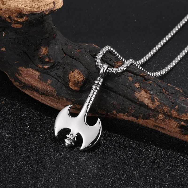 WorldNorse Wikinger Axt mit Triquetra Halskette