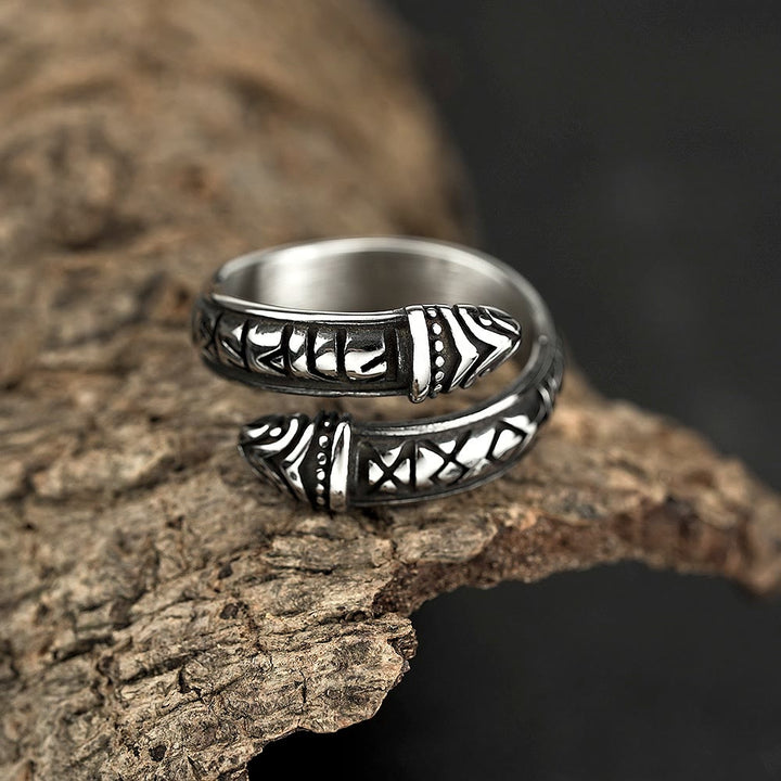 WorldNorse Doppeldrachenkopf mit Rune