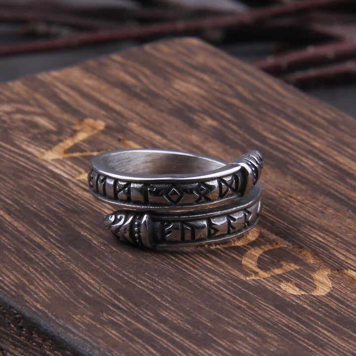 WorldNorse Doppeldrachenkopf mit Rune