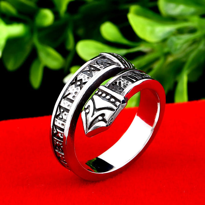 WorldNorse Doppeldrachenkopf mit Rune