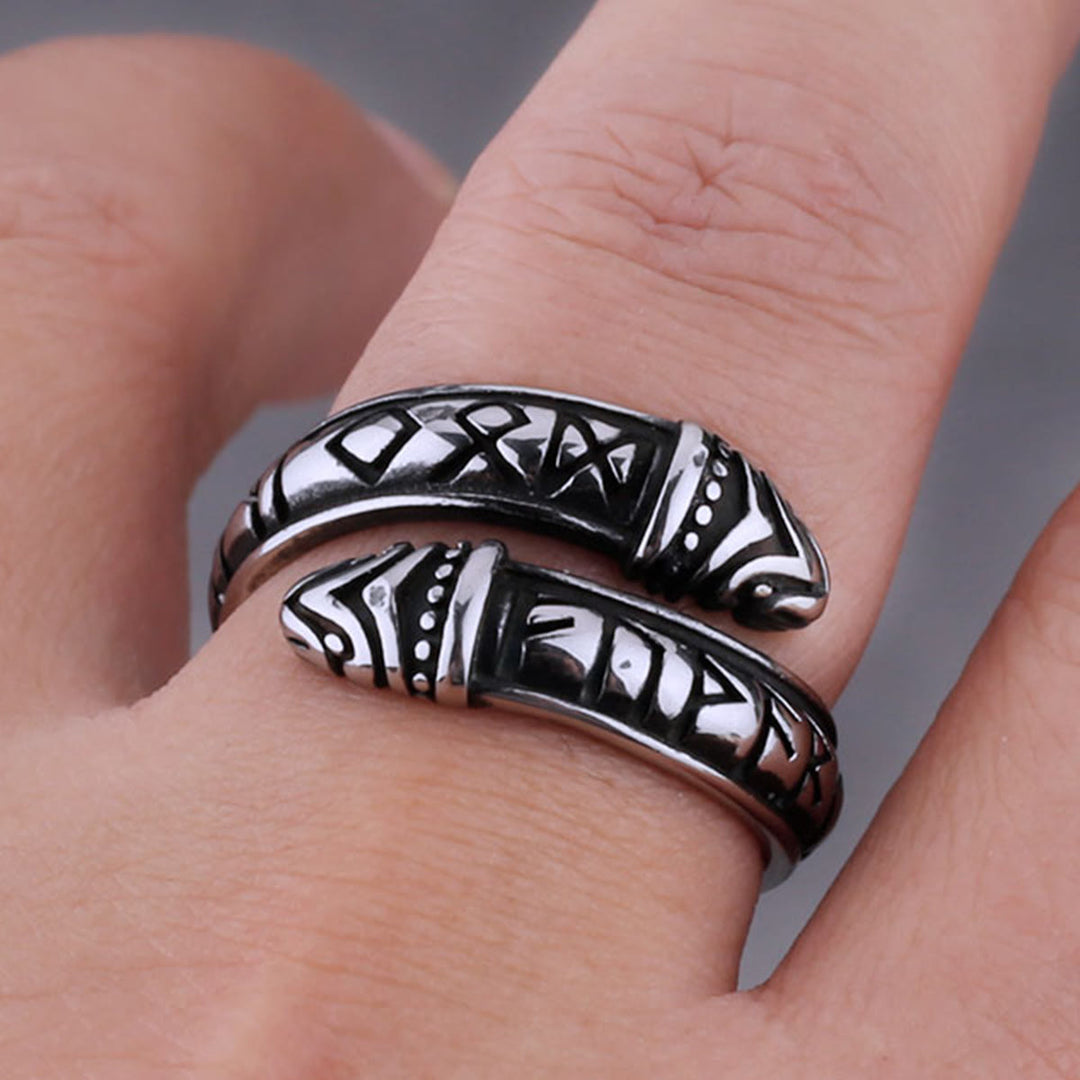 WorldNorse Doppeldrachenkopf mit Rune