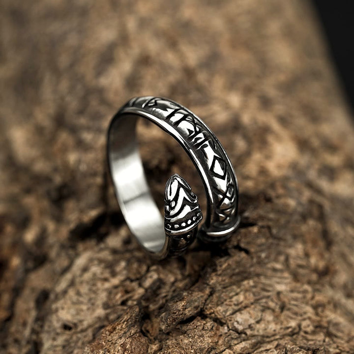 WorldNorse Doppeldrachenkopf mit Rune
