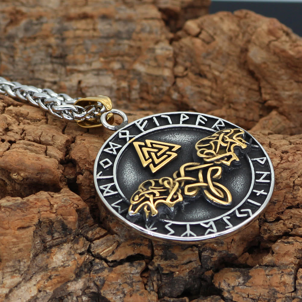 WorldNorse Wolf Brüllende Dreiecks- Rune
