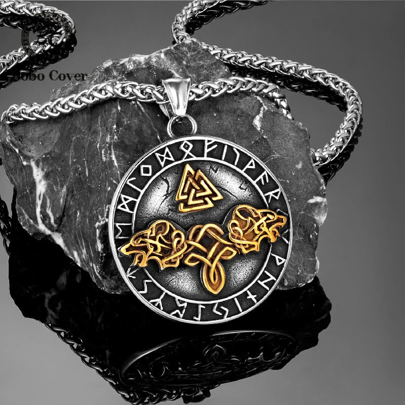WorldNorse Wolf Brüllende Dreiecks- Rune