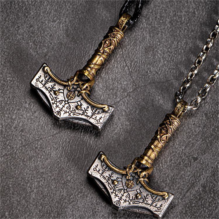WorldNorse handgefertigtes 925er Silber Mjölnir Halskette - image 1