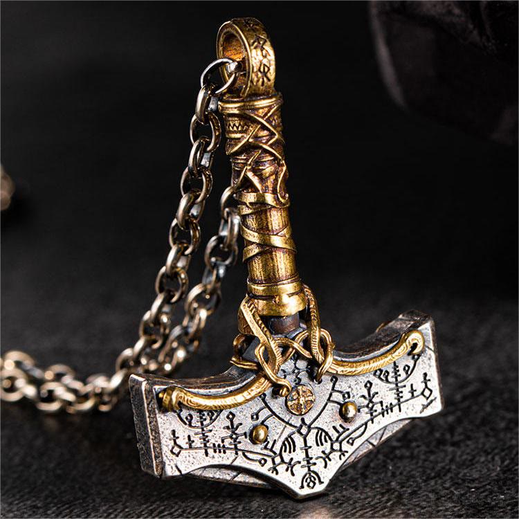 WorldNorse 925 Sterling Silber Mjölnir Halskette