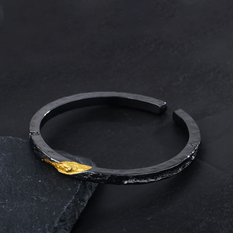 WorldNorse Flowing Fire Verstellbares Armband/Ring mit Goldeinlage - image 7