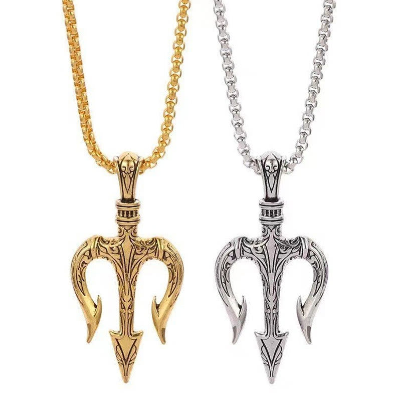 WorldNorse „Kraft und Mut“ Poseidon Dreizack Halskette