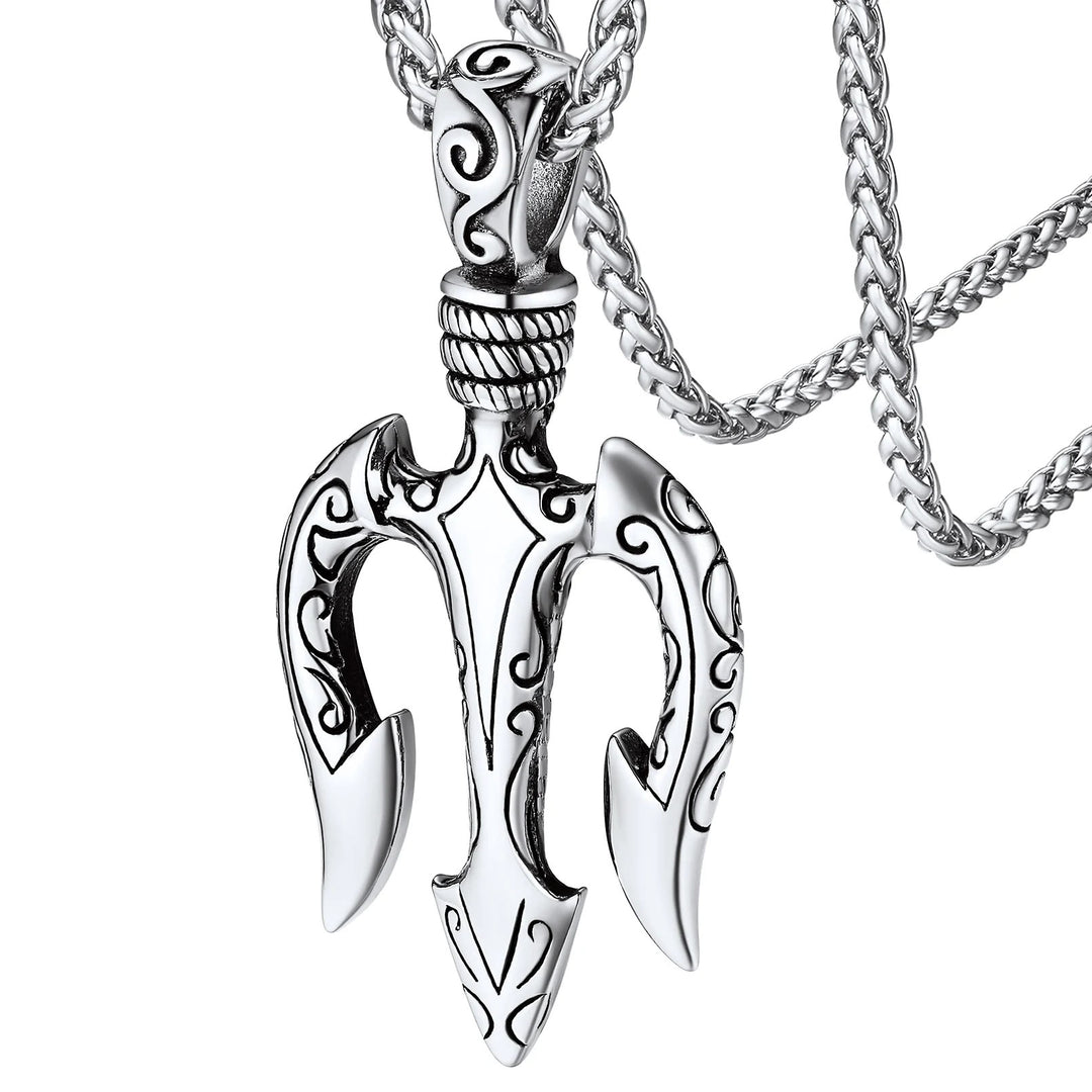WorldNorse „Kraft und Mut“ Poseidon Dreizack Halskette