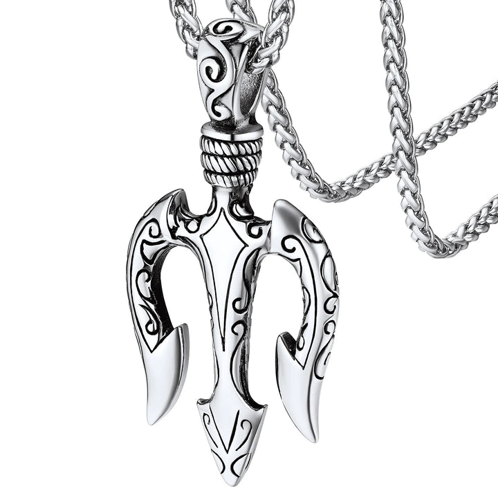 WorldNorse „Kraft und Mut“ Poseidon Dreizack Halskette