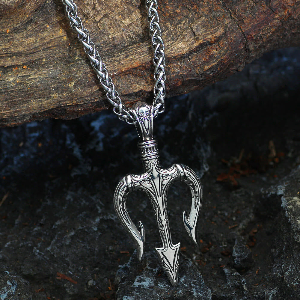 WorldNorse „Kraft und Mut“ Poseidon Dreizack Halskette