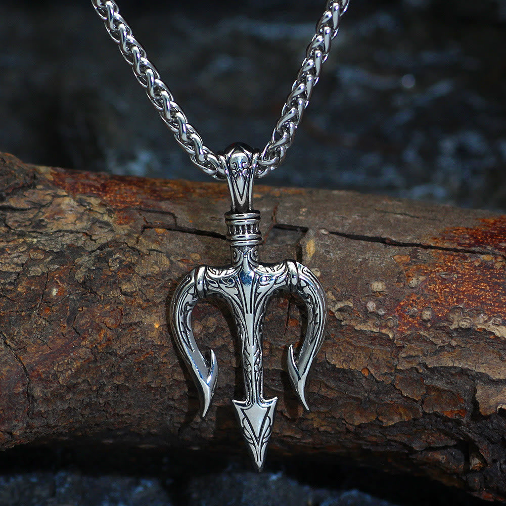 WorldNorse „Kraft und Mut“ Poseidon Dreizack Halskette