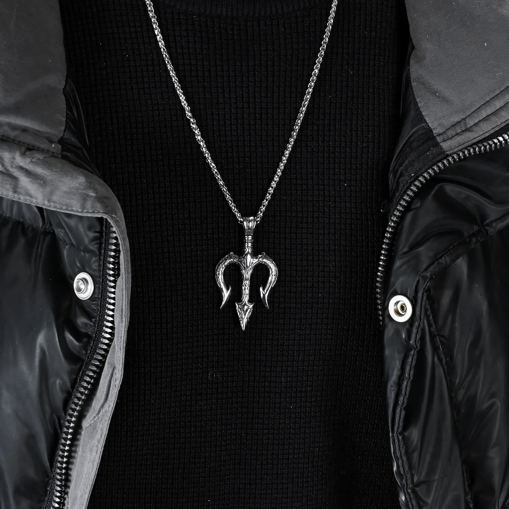 WorldNorse „Kraft und Mut“ Poseidon Dreizack Halskette