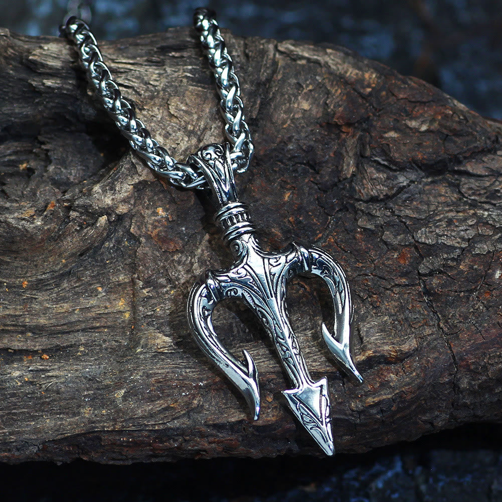 WorldNorse „Kraft und Mut“ Poseidon Dreizack Halskette