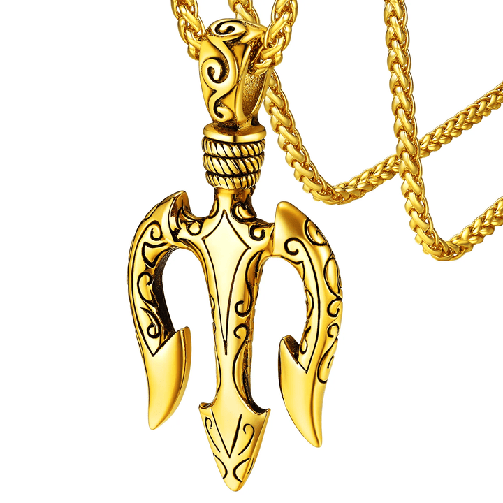 WorldNorse „Kraft und Mut“ Poseidon Dreizack Halskette